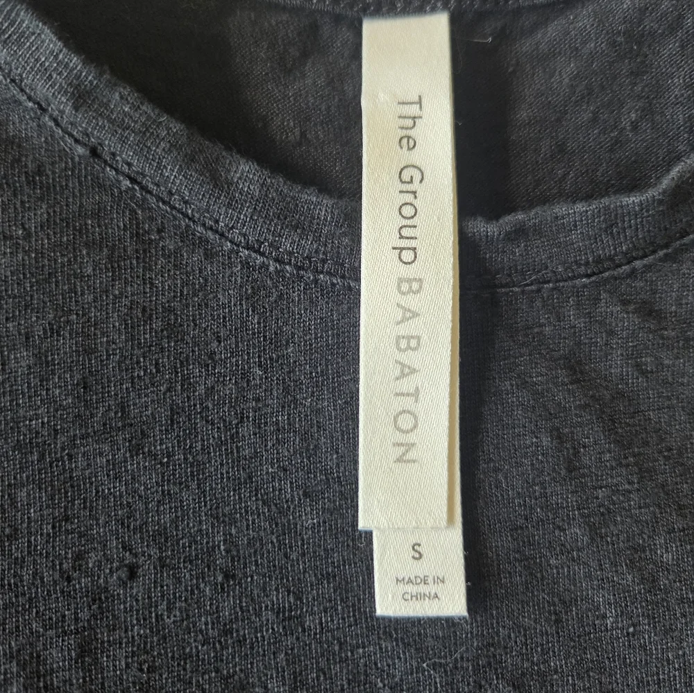 4/$20 Babaton Black Crew Neck Tee - Picture 2 of 5